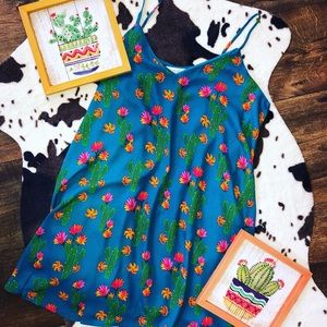 🌵 Deep Sea blue cactus tank 🌵